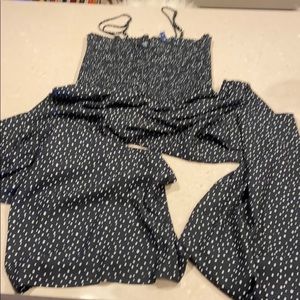 Wide leg summer jumpsuit